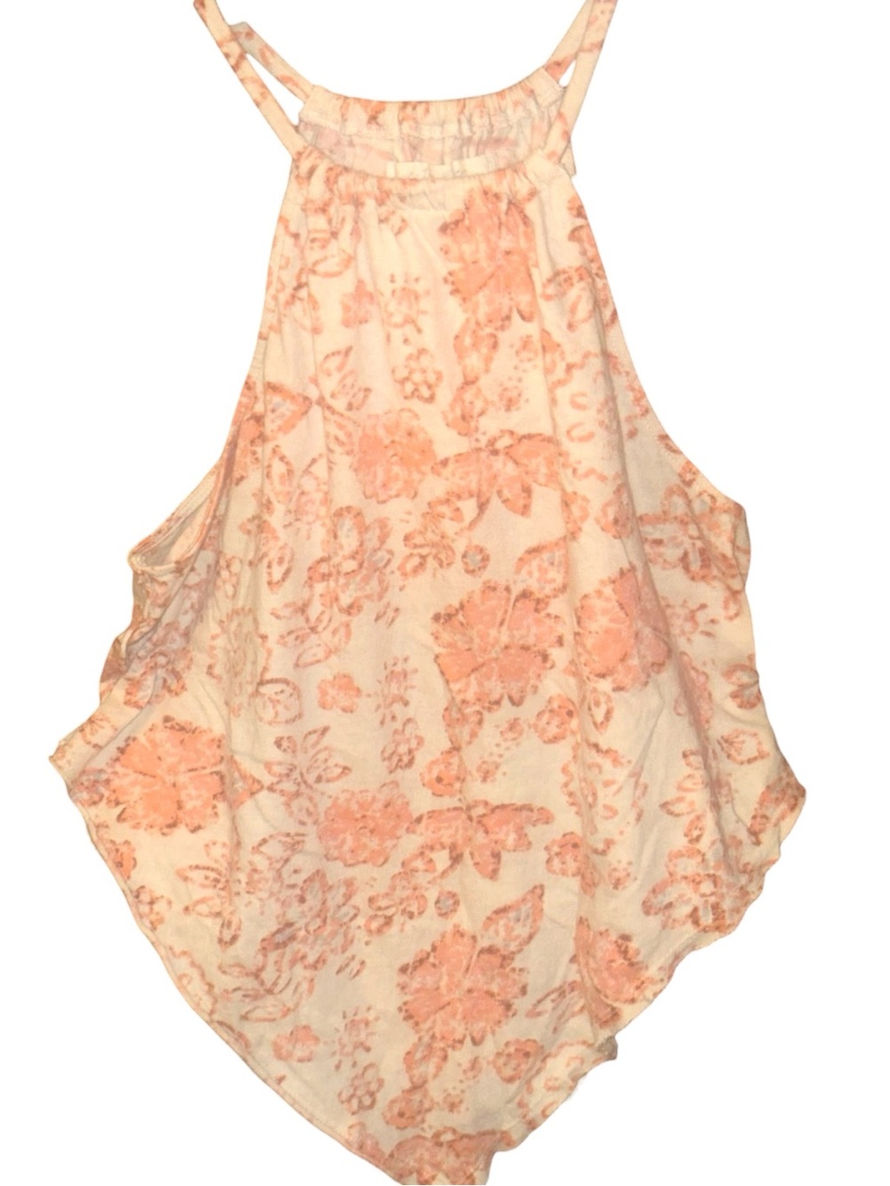 We The Free Asymmetrical Floral Halter Top